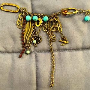 Peace, love and happiness necklace